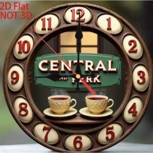 FRIENDS The TV Show Theme Central Perk Brown Wall Clock